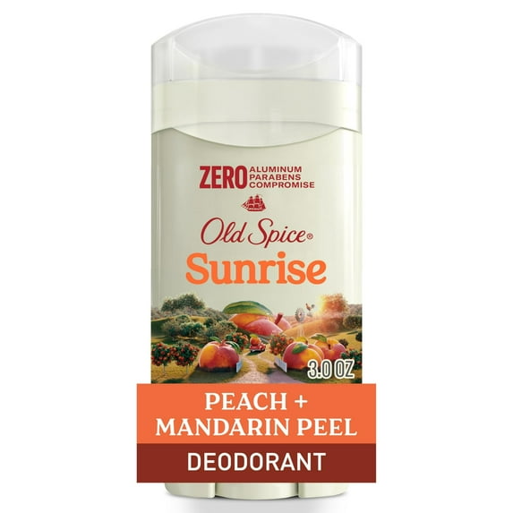 Old Spice Aluminum-Free Deodorant for Men, 24/7 Freshness & Long-Lasting Scent, 24/7 Sweat & Odor Protection, Peach & Mandarin Peel Scent, 3.0 oz