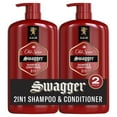 thumbnail image 1 of Old Spice Men's 2 in 1 Shampoo Conditioner, All Hair Types, Swagger, 29 fl oz, 2 Pack, 1 of 9