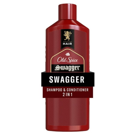 Old Spice Men's 2 in 1 Shampoo and Conditioner, All Hair Types, Swagger, 13.5 fl oz