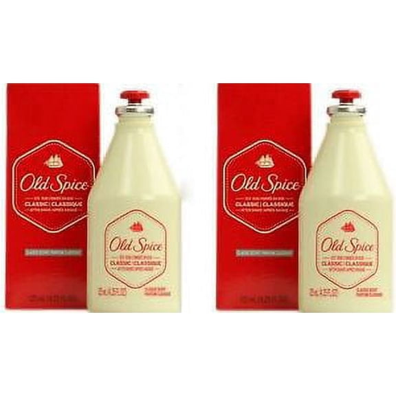 Old Spice Classic Men's Aftershave Liquid Set with 2 Bottles, Clean Classic Scent, 4.25 oz, 2 Pack
