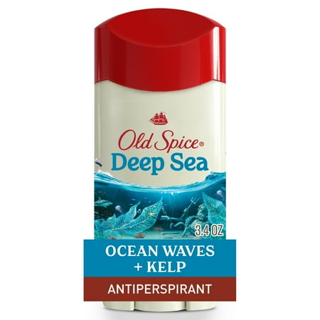 Old Spice Men's Antiperspirant Deodorant, Invisible Solid Stick, Deep Sea, 3.4oz