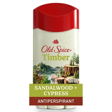 Old Spice Men's Antiperspirant Deodorant, Invisible Solid Stick, Timber with Sandalwood, 3.4 oz