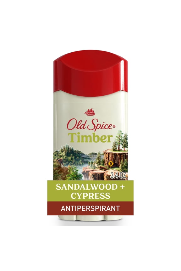 Antiperspirant Deodorant, Invisible Solid, Timber & Sandalwood, 3.4 oz