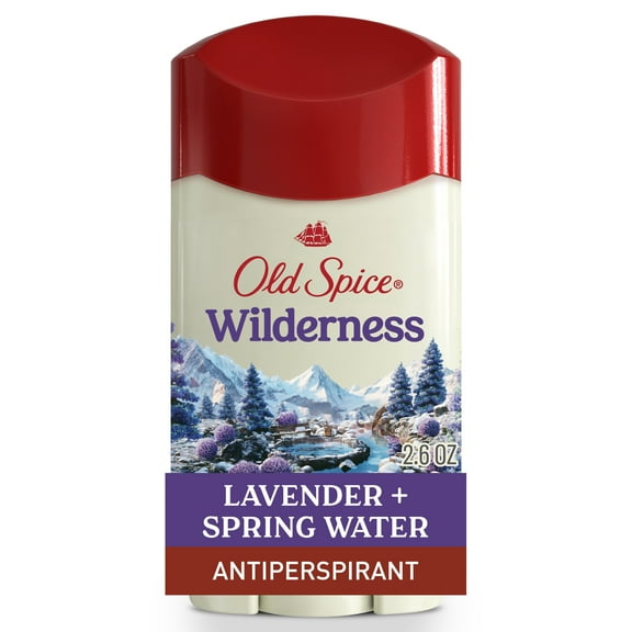 Old Spice Men's Antiperspirant Deodorant Invisible Solid Stick, Wilderness with Lavender, 2.6oz