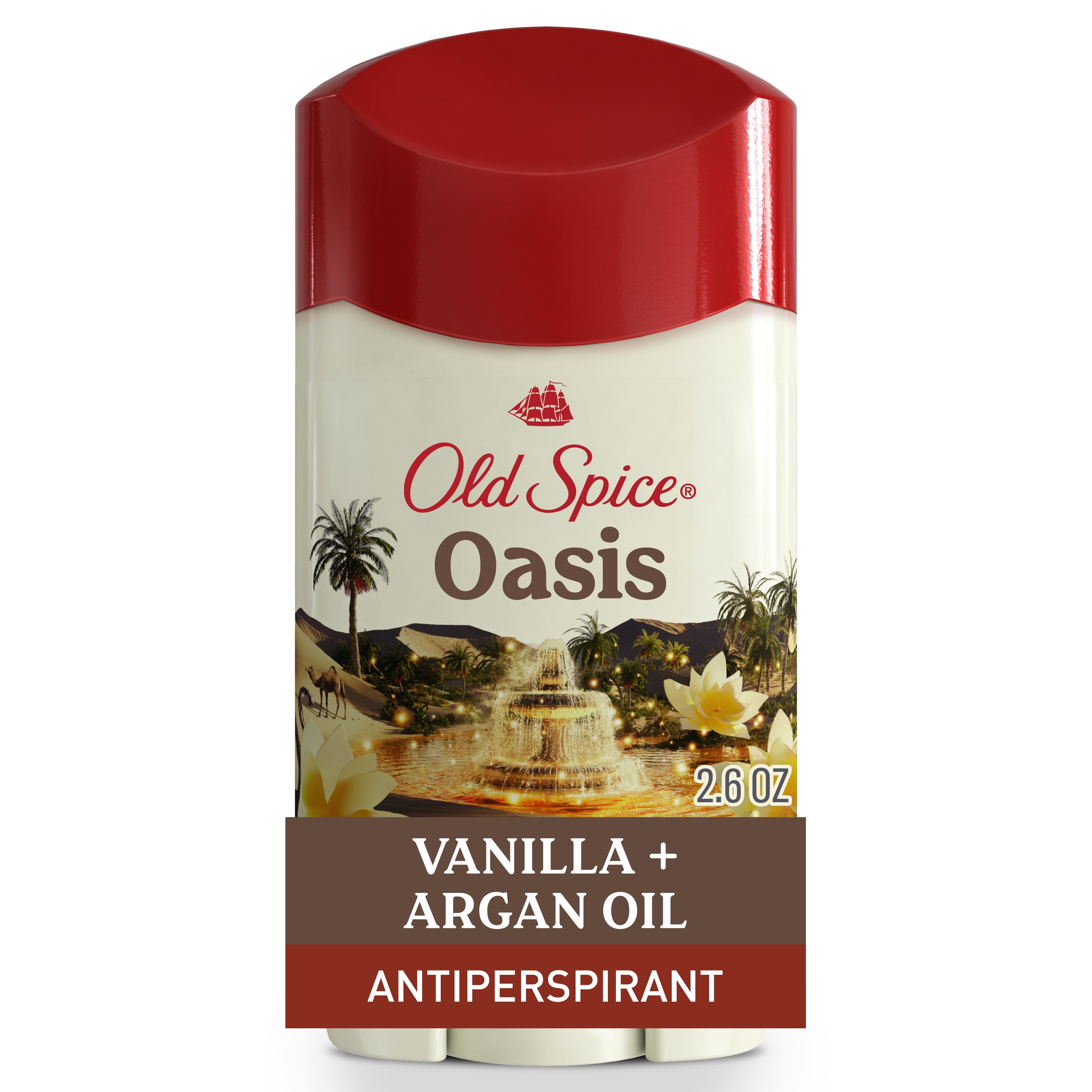 Old Spice Men's Antiperspirant Deodorant, Invisible Solid Stick, Oasis with Vanilla, 2.6oz