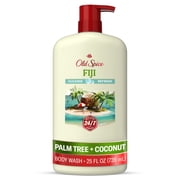 Old Spice Men's Body Wash, 24/7 Shower Fresh, Fiji with Palm Tree Scent, 25 fl oz