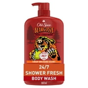 Old Spice Cleansing Body Wash for Men, 24/7 Shower Clean with Lasting Scent, 2 in 1 Face and Body Wash, Rich Lather, Bearglove, Crisp Orchard Scent, 33.4oz
