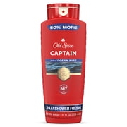 Old Spice Body Wash for Men, Captain Bergamot, 24/7 Shower Fresh, 24 fl oz