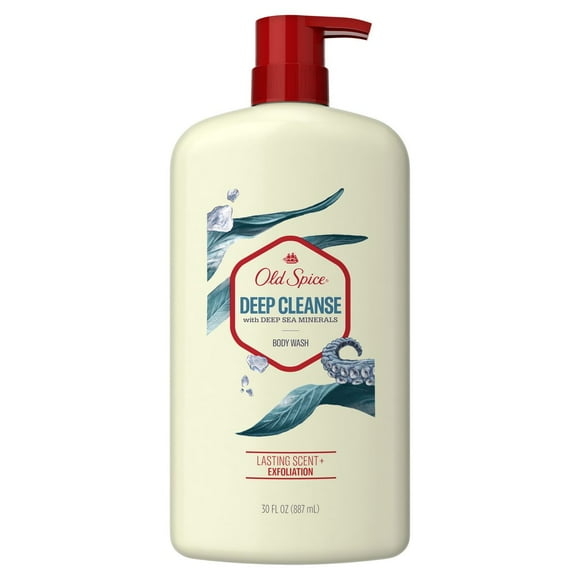 Old Spice Men's Body Wash - Deep Cleanse with Deep Sea Minerals - 30 fl oz