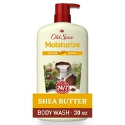 Old Spice Men's Body Wash Moisturize with Shea Butter, All Skin Types, 30 fl oz