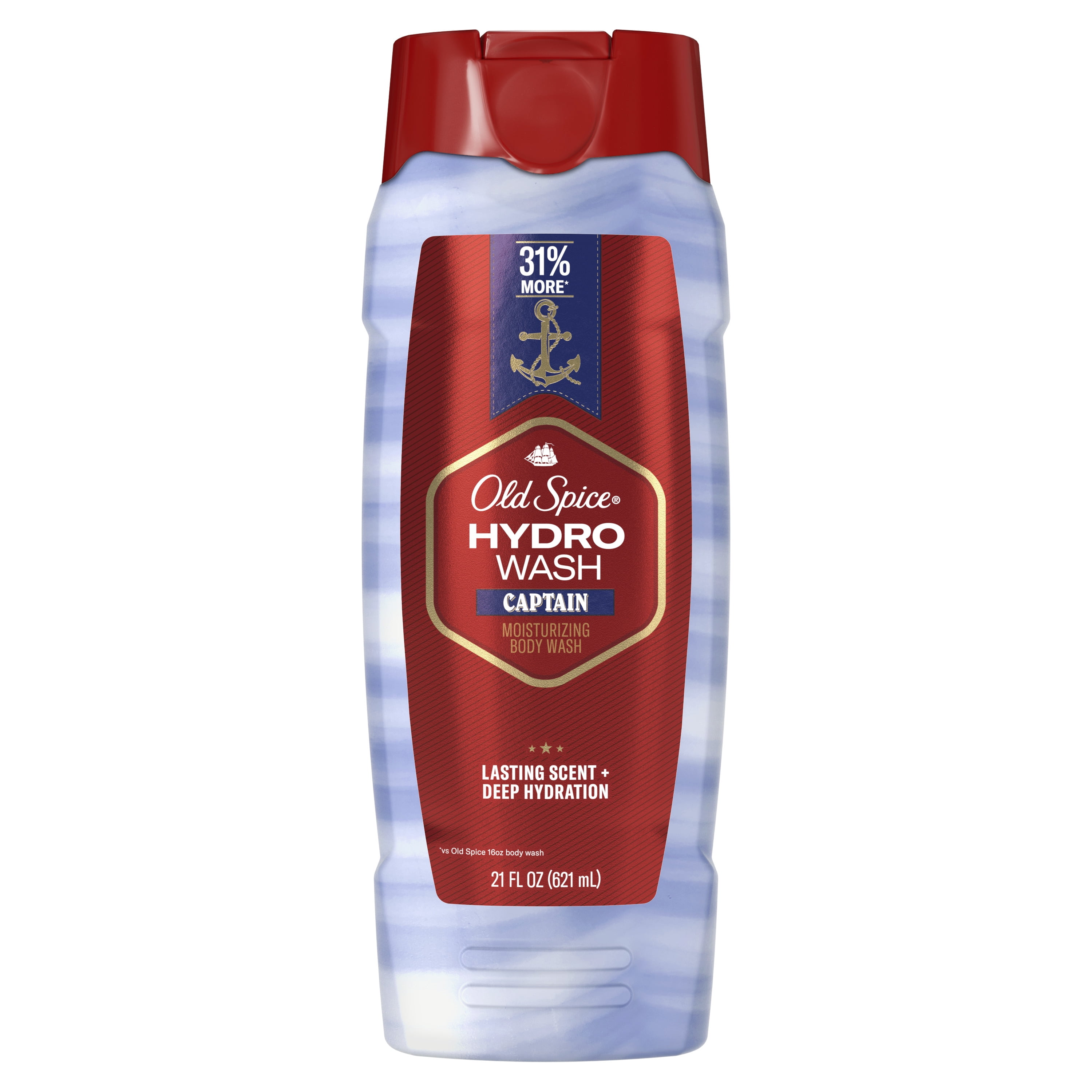 Old Spice Men&rsquo;s Body Wash Moisturizing Hydro Wash, Captain Scent 