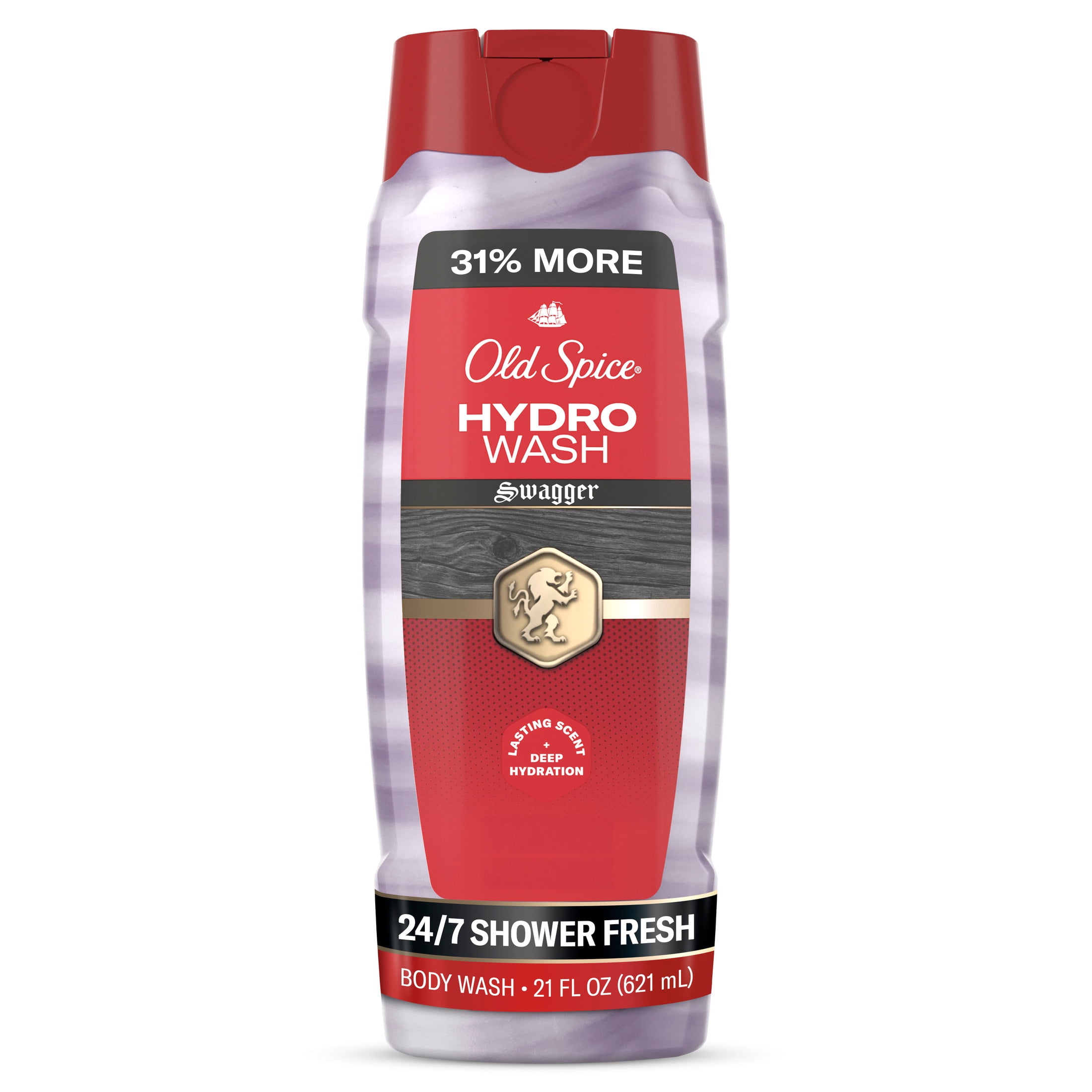 Old Spice Body Wash for Men, Hydro Wash Swagger, 24/7 Shower Fresh, 21 ...