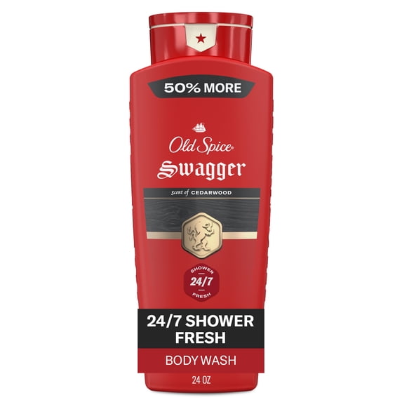 Old Spice Men's Body Wash, Swagger Cedarwood Scent, 24 fl oz