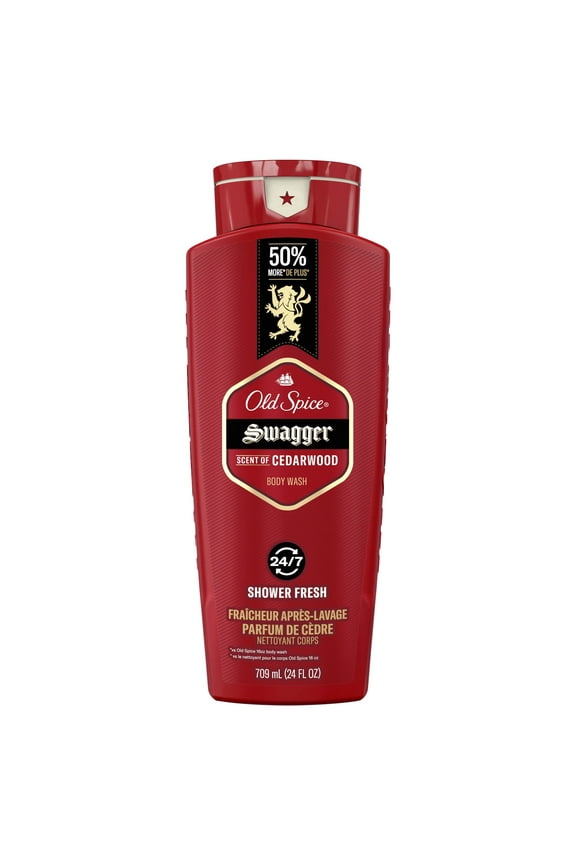 Men's Body Wash, Swagger Cedarwood Scent, 24 fl oz