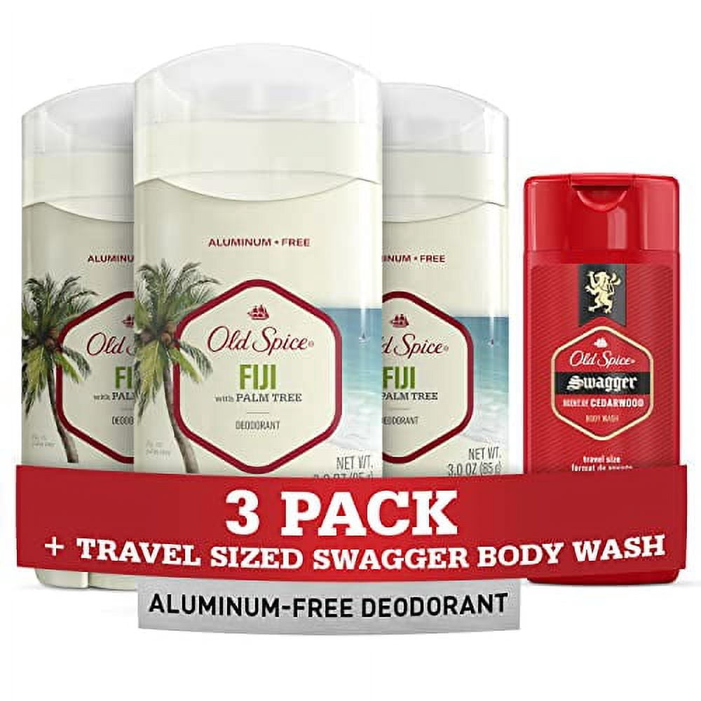 Old Spice Men's Deodorant Aluminum-Free Fiji with Palm Tree Old Spice Men's Deodorant Aluminum-Free Fiji with Palm Tree