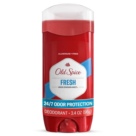 Old Spice Men's Deodorant, Aluminum Free, Invisible Solid Stick, High Endurance Fresh, 3.4 oz