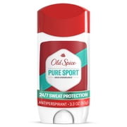 Old Spice Deodorant for Men, Antiperspirant, Pure Sport, 24/7 Sweat & Odor Protection, 3.3 oz