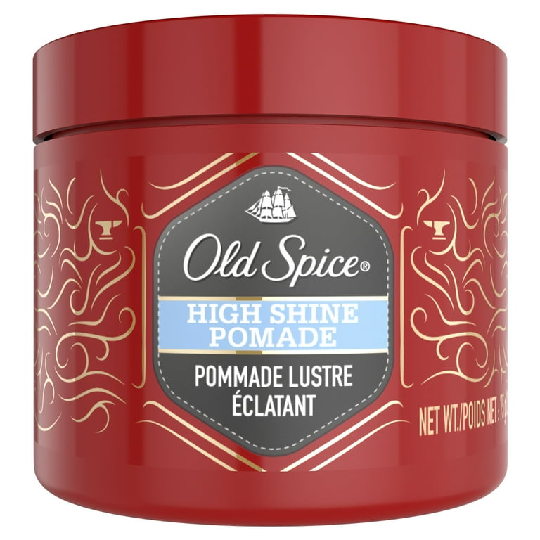 Old Spice Men&rsquo;s High Shine Pomade, Medium Hold, Hair Styling, 2.64 