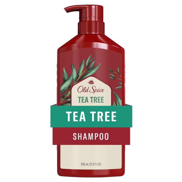 Old Spice Mens Shampoo, Tea Tree, Removes Built Up Dirt and Oil