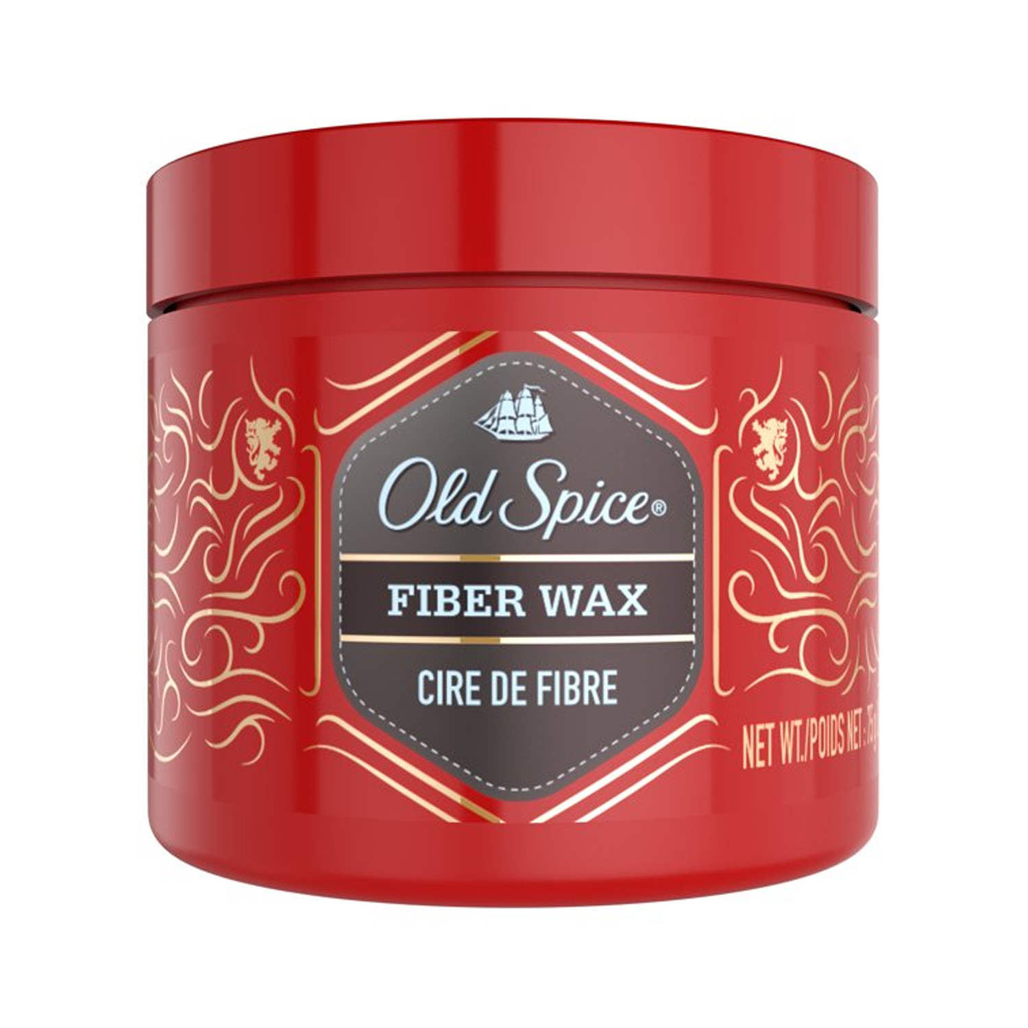Old Spice Mens Styling Fiber Wax, Flexible Hold, Low Shine, 2.64 oz