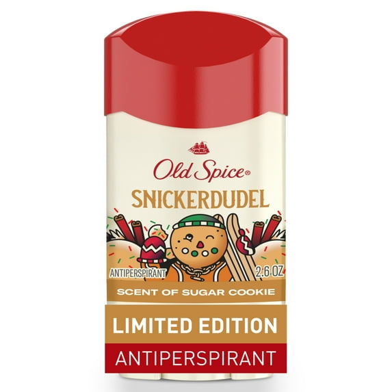 Old Spice Antiperspirant and Deodorant for Men, Holidudes Limited Edition, Snickerdudel, Sugar Cookie Scent 2.6oz