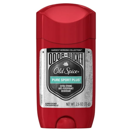 Old Spice Odor Blocker Antiperspirant & Deodorant for Men Pure Sport Plus 2.6 oz