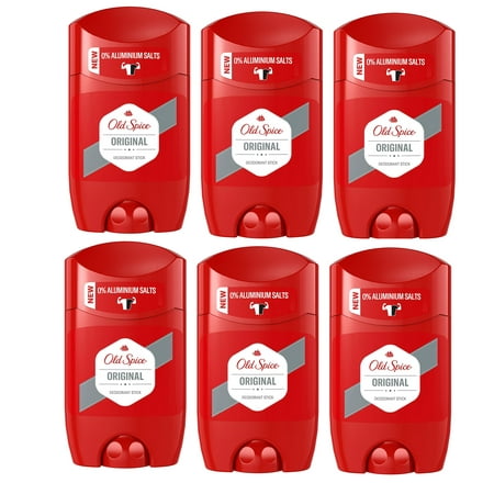 Pack of 6 / Old Spice Original Deodorant Stick Aluminium Free 50 ml (6x 1.69 oz)