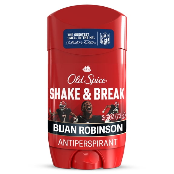 Old Spice Deodorant for Men, Antiperspirant, NFL Collection, Bijan Robinson, Scent of Swagger + Spin Moves, 2.6 oz