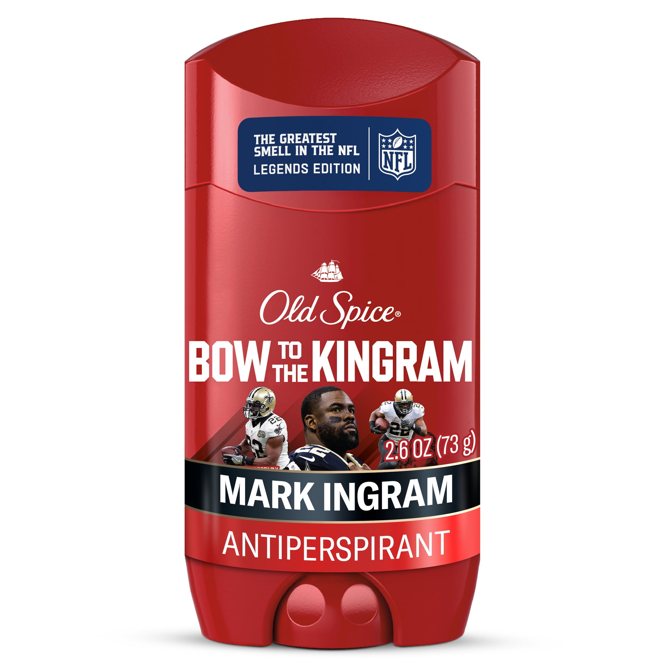Old Spice Deodorant for Men, Antiperspirant, NFL Collection, Mark Ingram, Scent of Cognac + Carries, 2.6 oz