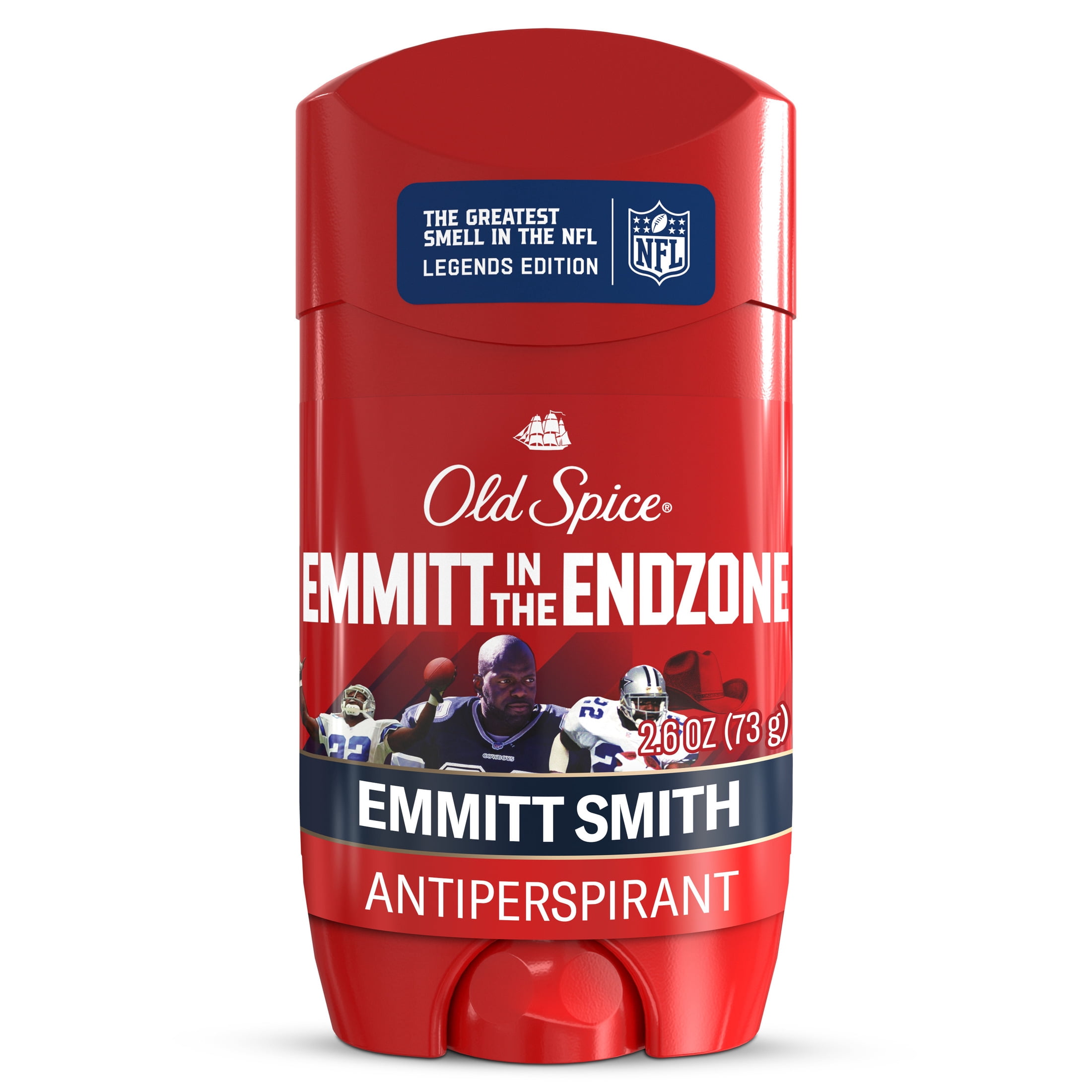 Old Spice Deodorant for Men, Antiperspirant, NFL Collection, Emmitt Smith, Scent of Birch Water + Bolt, 2.6 oz