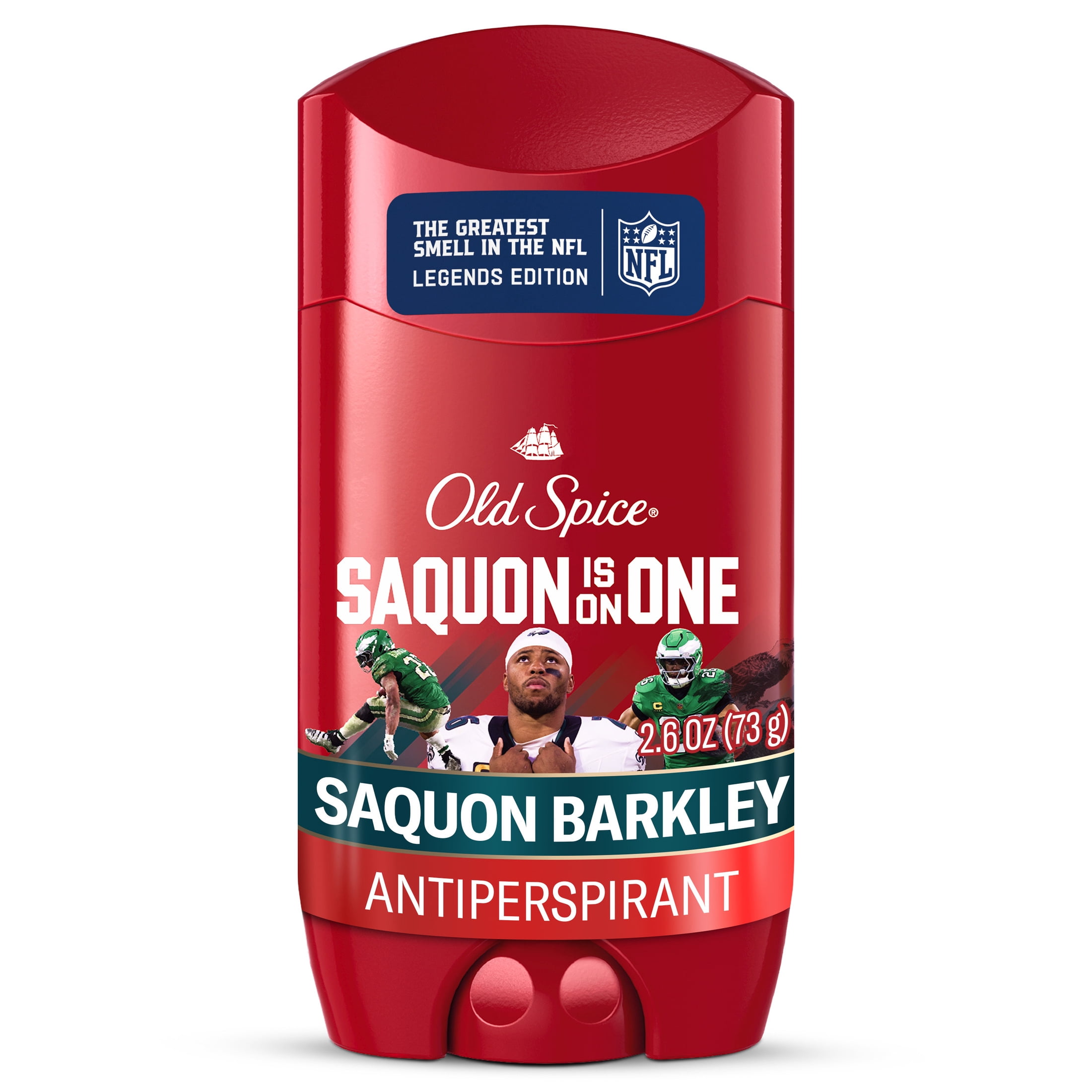 Old Spice Deodorant for Men, Antiperspirant, NFL Collection, Saquon Barkley, Scent of Santal + Speed, 2.6 oz