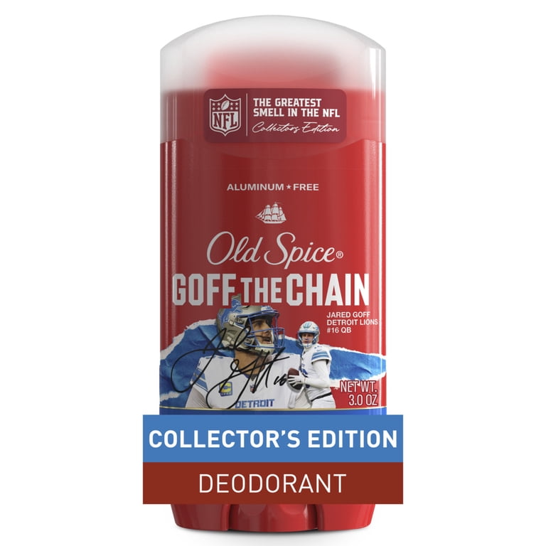 Old Spice Men's Aluminum Free Deodorant, NFL Collection, Goff the