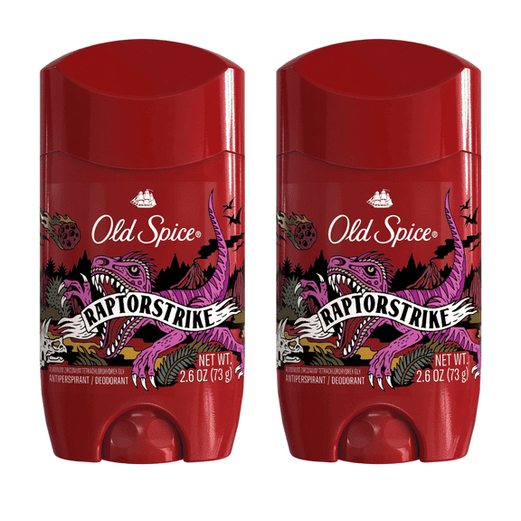 Old Spice Raptorstrike Antiperspirant & Deodorant for Men, 2.6oz each, 2-Pack