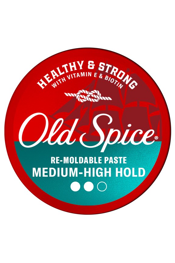 Re-Moldable Paste for Men, Healthy and Strong with Vitamin E and Biotin, Men's Hair Styling Paste, Medium-High Hold, Matte Finish, 2.22 oz