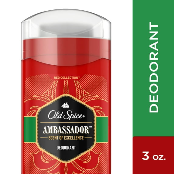 Old Spice Red Collection Ambassador Scent Deodorant for Men 3.0 Oz.