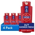 thumbnail interactive-video image 1 of (4 pack) Old Spice Red Collection Body Wash for Men, Captain Scent, 24 fl oz, 1 of 15