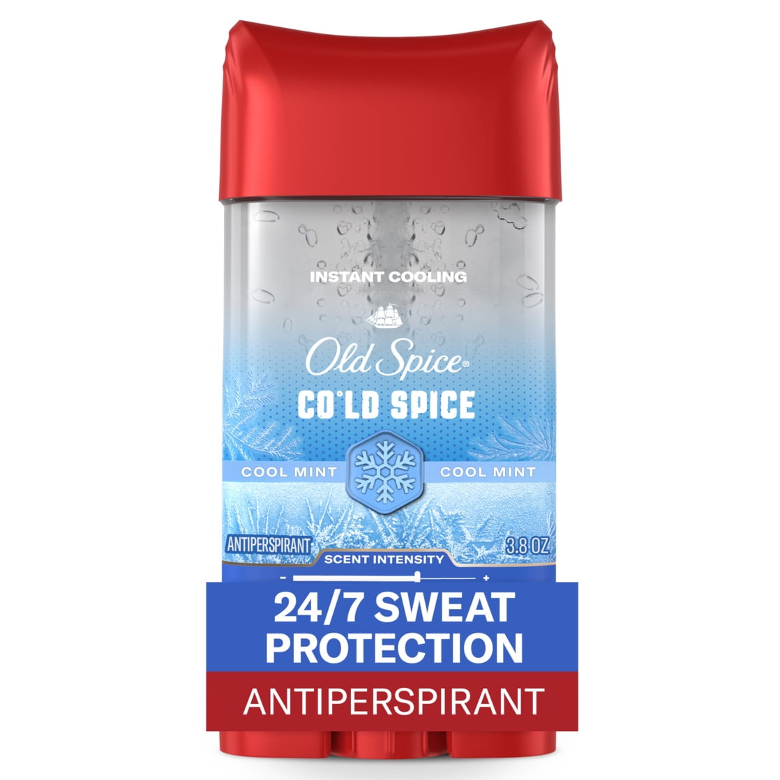 Old Spice Red Collection Cold Spice Scent Clear Gel Antiperspirant for Men, 3.8 oz