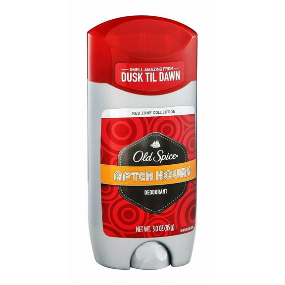 Old Spice Red Collection Deodorant Men After Hours Scent, 3 Oz,6 Pack