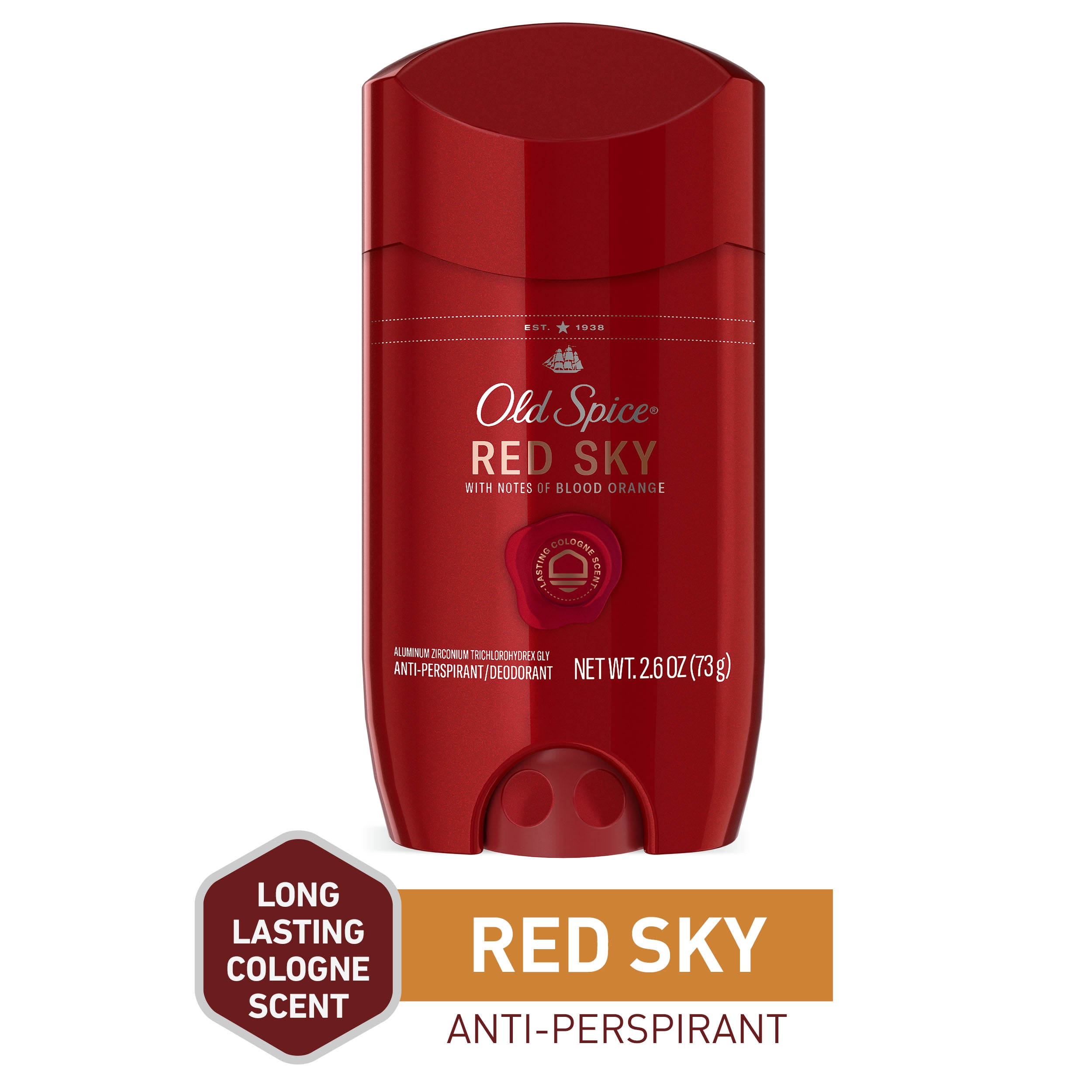 Old Spice Red Sky Antiperspirant Deodorant for Men, 2.6 Ounces