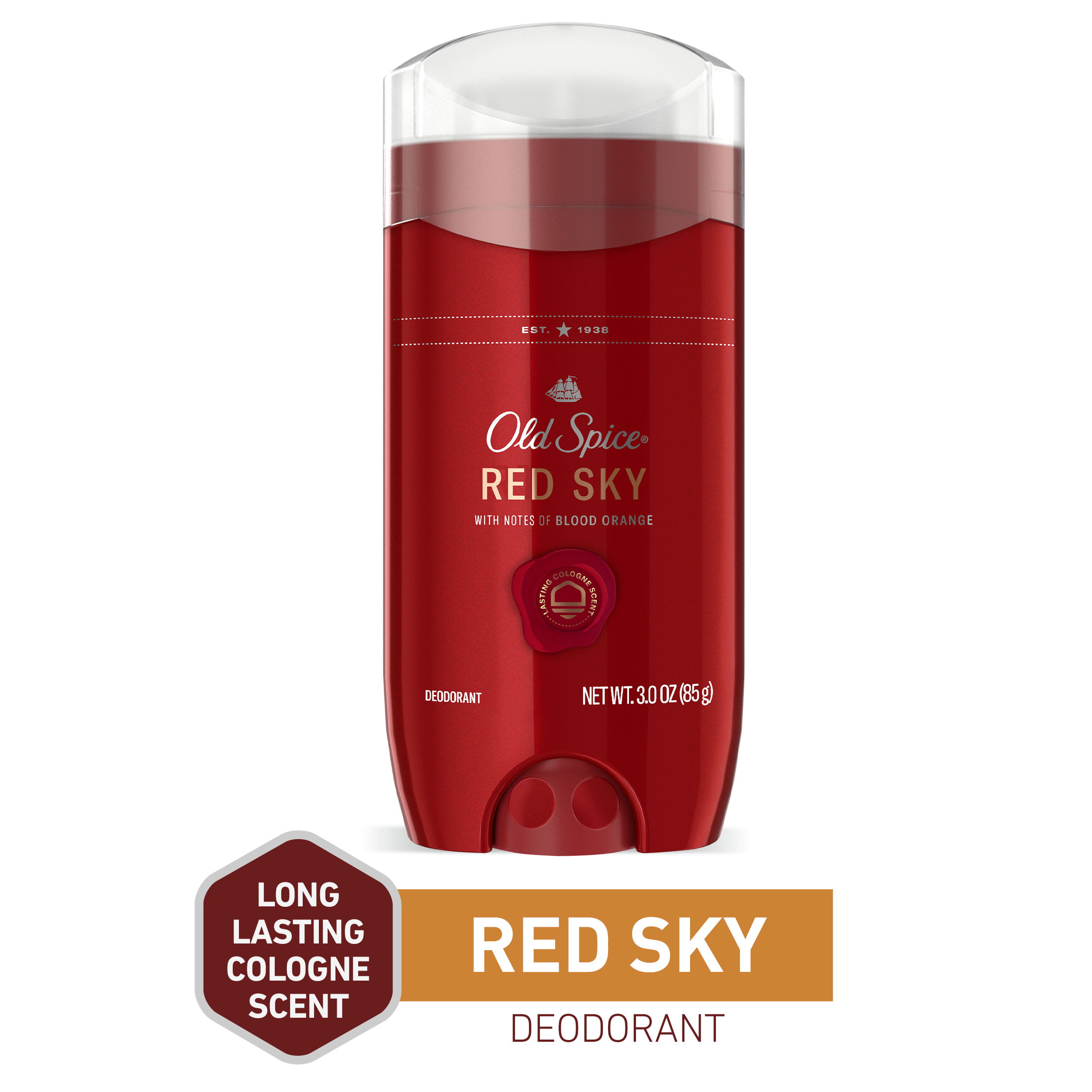Old Spice Red Sky with Blood Orange Deodorant, 3.0 oz 