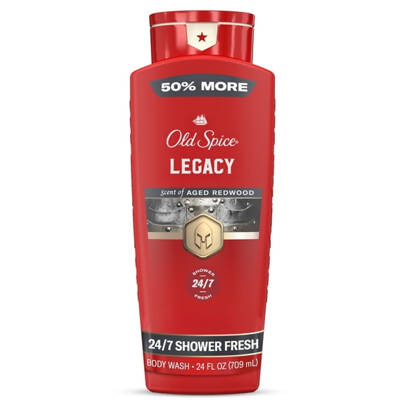 Old Spice Body Wash for Men, Legacy, 24/7 Shower Fresh, 24 fl oz