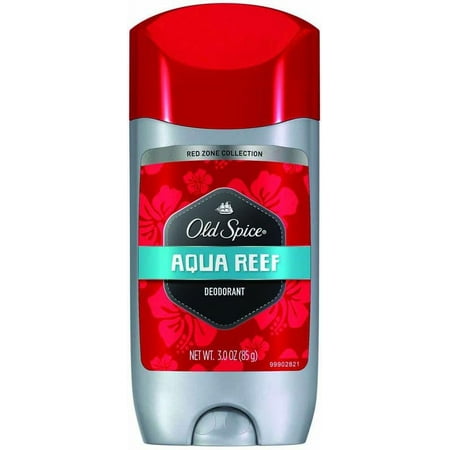 Old Spice Red Zone Collection Aqua Reef Scent Men's Deodorant 3 Oz (Pack of 18)