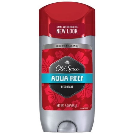 Old Spice Red Zone Collection Aqua Reef Scent Men's Deodorant 3 Oz