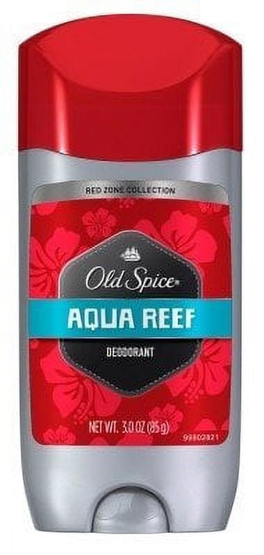 Old Spice AQUA REEF Deodorant Stick 3.0 oz Red Zone Aluminum Free