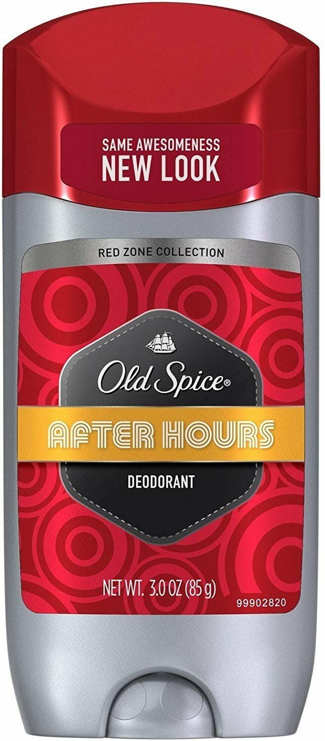 Old Spice Red Zone Collection after Hours Deodorant, Men, 3.0 oz, 4 Pack