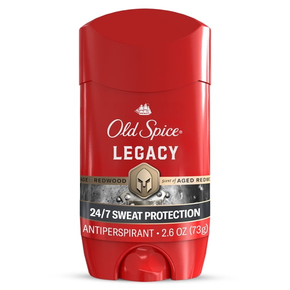 Old Spice Deodorant for Men, Antiperspirant, Legacy, 24/7 Sweat & Odor Protection, 2.6 oz