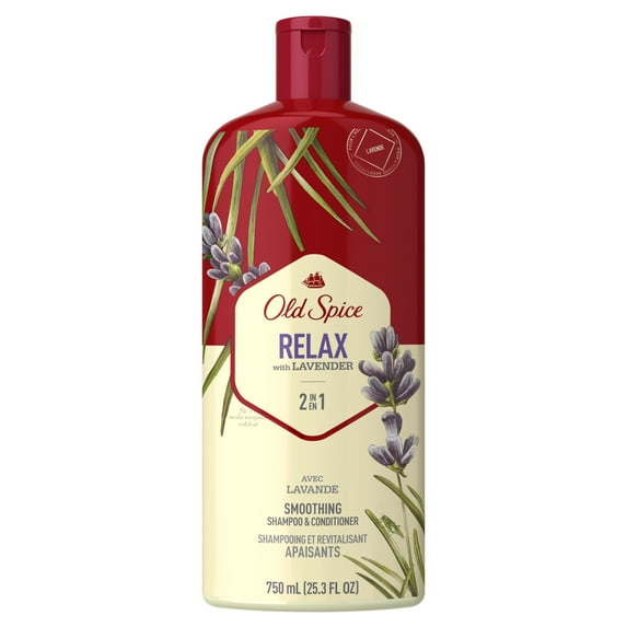 Old Spice Relaxing 2 in 1 Shampoo and Conditioner for Men, 25.3 fl oz