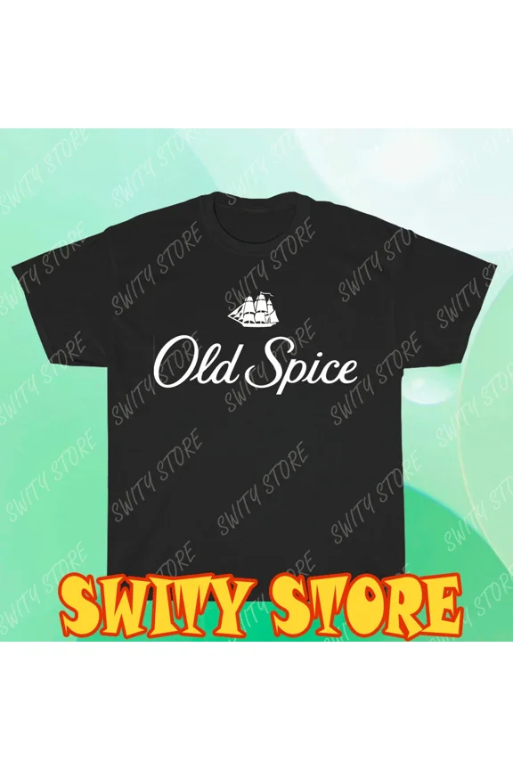 Old Spice Retro 90's Throwback Old School Men's Logo T-Shirt Funny Size S to 5XL