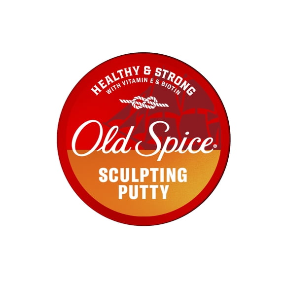 Old Spice Sculpting Putty for Men, Healthy and Strong with Vitamin E and Biotin, Men's Hair Styling Putty, High Hold, Matte Finish, 2.22 oz