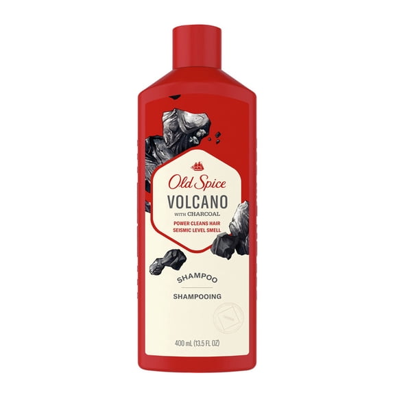 Old Spice Shampoo Volcano With Charcoal, 13.5 Oz, 2 Pack